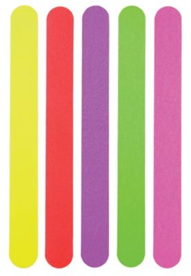 Printed Colourful Plastic Nail Files are ideal for nail bars and acces