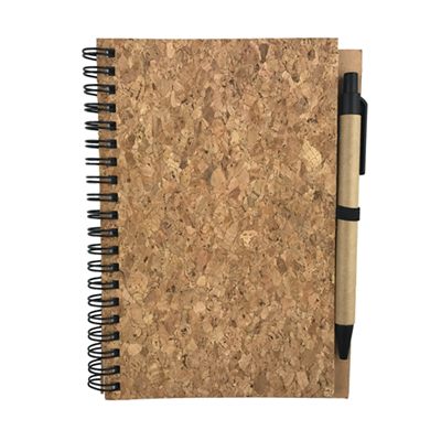 Adventurer Cork Cover Note Book And Pen