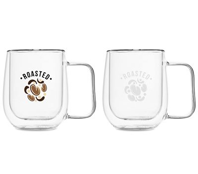 Cortona Barrel Shaped 450ml Double Walled Mug