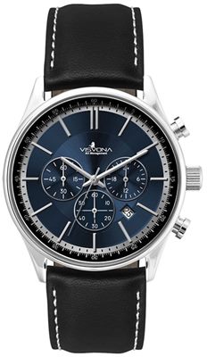 Cosmo Blue Sunray Dial Chronograph