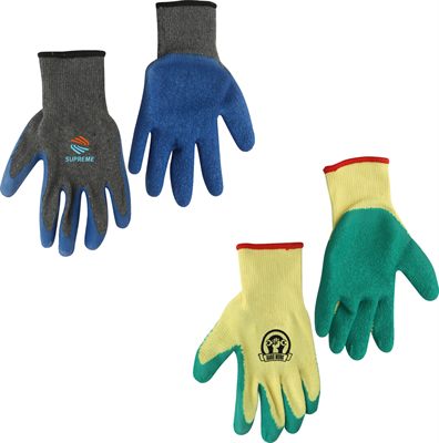 Cotton Latex Dipped Gloves