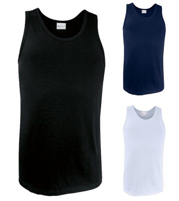 Mens Cotton Singlets are a jersey style singlet which make for economi