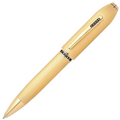 Cross Peerless 125 23 K Heavy Gold Plate Ballpoint Pen