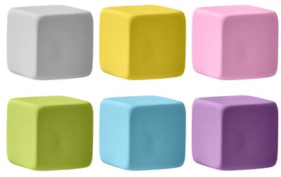 Cube Shaped Rubber Eraser