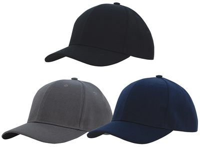Custom Dallas American Recycled Twill Caps come in navy, charcoal, or