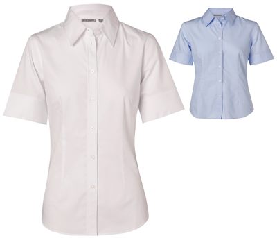 Deacon Ladies Fine Twill Short Sleeve Shirt