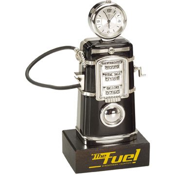 Die Cast Retro Fuel Pump Clock