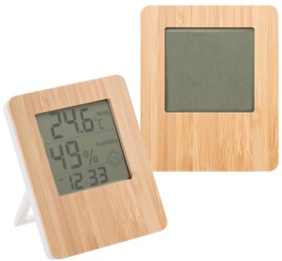 Digital Bamboo Desk Clock