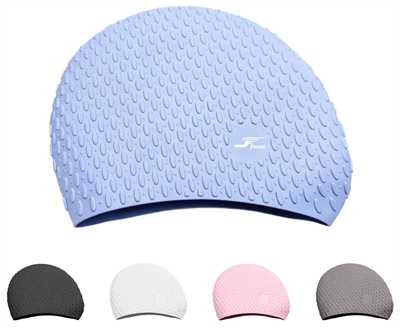Droplet Dimpled Silicone Swimming Cap