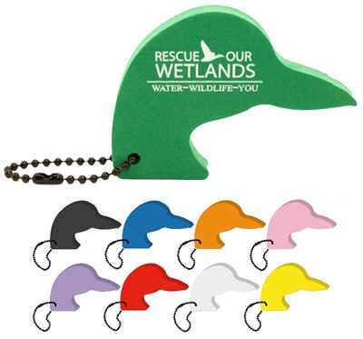 Duck Head Shape EVA Floating Keyring