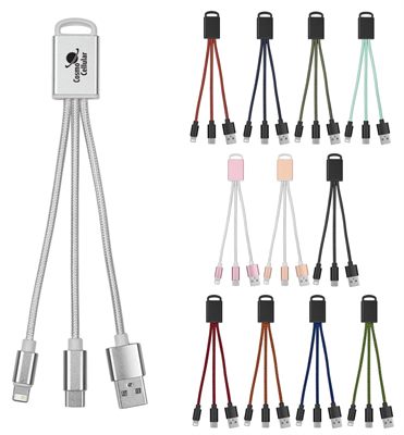 Eastport 3 In 1 Braided Charging Cables