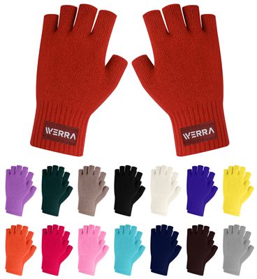 Fabbri Fingerless Gloves with Woven Label