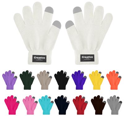 Fabbri Knitted Acrylic Gloves with Woven Label