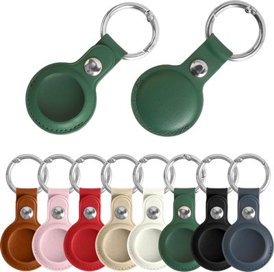 Faux Leather AirTag Holder