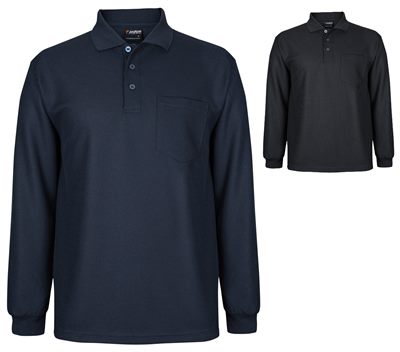 Gala Long Sleeve Waffle Polo Shirt