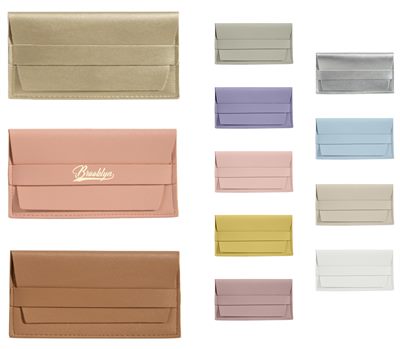 Flap Closure PU Leather Sunglass Pouch