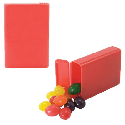 Flip Top Plastic Case Filled With Jelly Beans