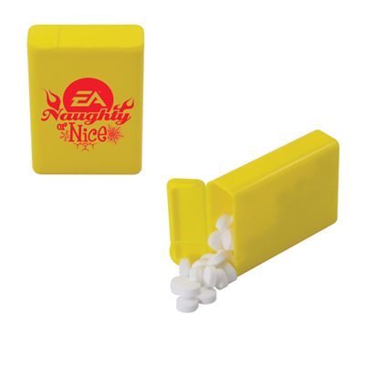 Flip Top Plastic Case Filled With Sugar Free Mints