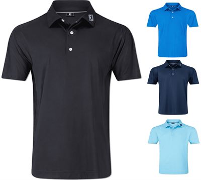 Foot Joy Stretch Pique Lisle Tonal Dot Print Polo Golf Shirt