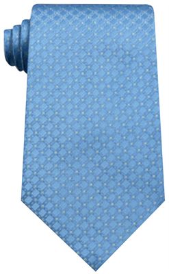 French Blue Coloured Nottingham Silk Tie