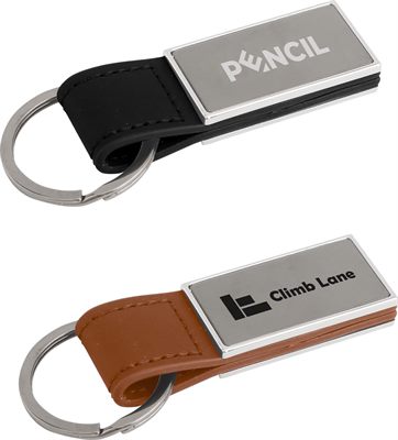 Frontera PU Leather Metal Keyring