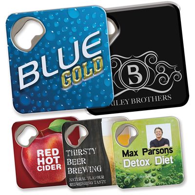 Full Colour Bottle Opener Coaster