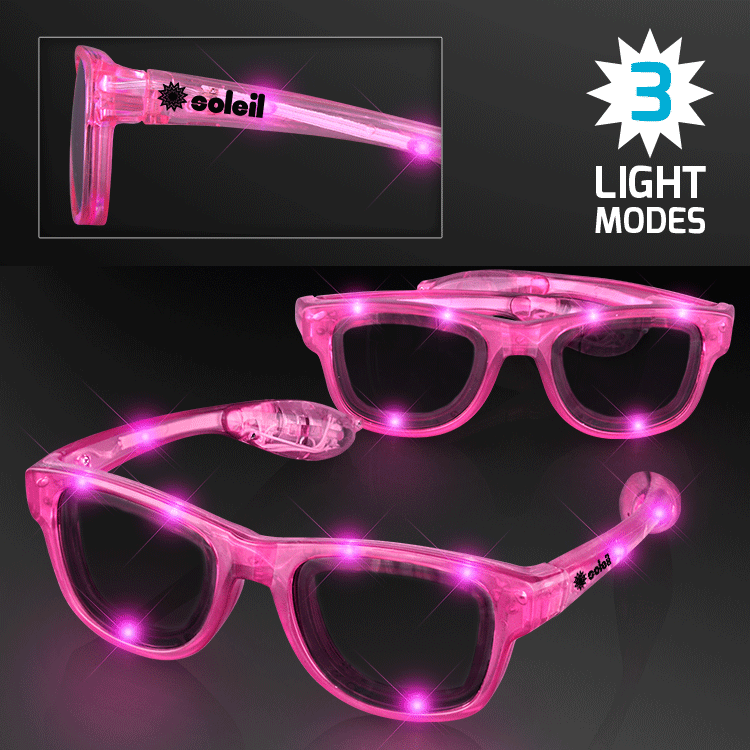 Funky Pink LED Party Glasses