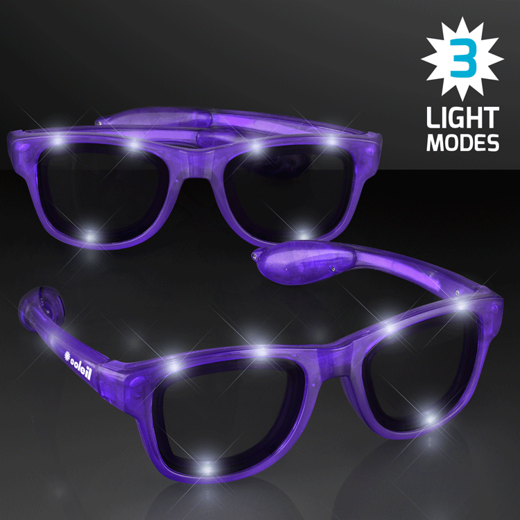 Funky Purple LED Party Glasses