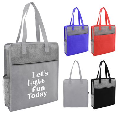 Giselle Heathered Non Woven Tote Bag