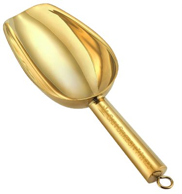Gold Coloured Metal Ice Scoop
