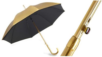 Gold Coloured Umbrella