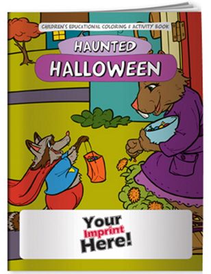 Halloween Theme Childrens Colouring Book