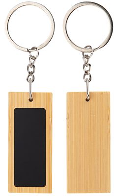 Halo Rectangular Bamboo Keyring