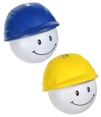 Hard Hat Mad Cap Shaped Stress Reliever