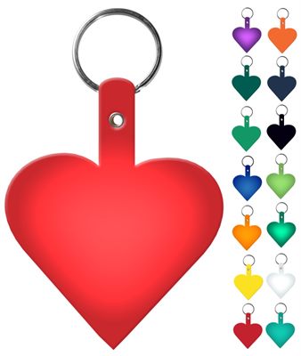 TOVINANNA Heart Shaped Metal Key Ring For Wallet And Bag