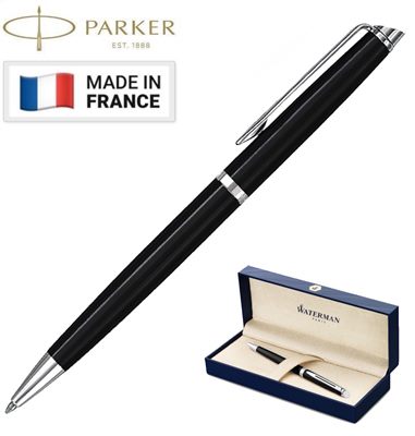 Hemisphere Lacquer Black CT Ballpoint