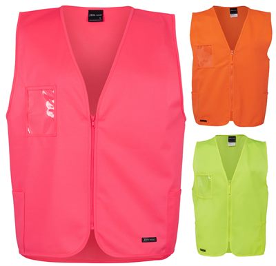 Hi Vis Polyester Tricote Day Only Zip Vest