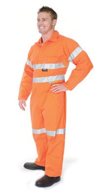 High Vis Orange Work Coverall