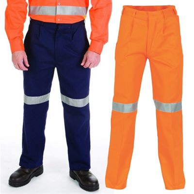 High Vis Reflective Cotton Work Trouser