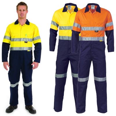 High Visibility Cotton Work Coverall