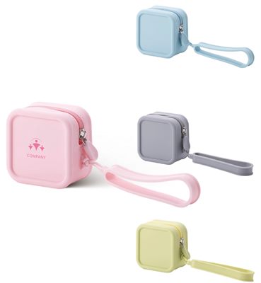 Hollister Square Silicone Coin Pouch