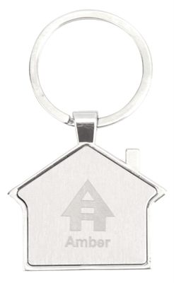 Home Base Metal Keyring