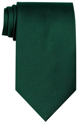 Hunter Green Coloured Silk Tie