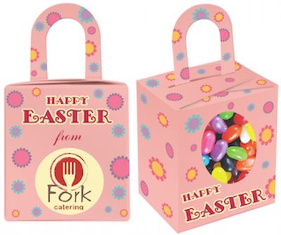 Jelly Bean Filled Pink Easter Noodle Box
