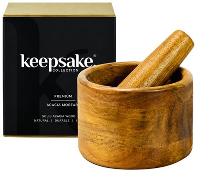 Keepsake Acacia Mortar & Pestle