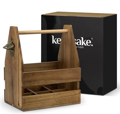 Keepsake Wooden Beverage Caddy