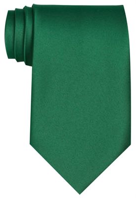 Kelly Green Coloured Polyester Tie