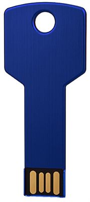 Key Shaped Blue 4GB USB Flash Drive