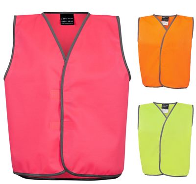 Kids Hi Vis Polyester Tricote Day Only Vest