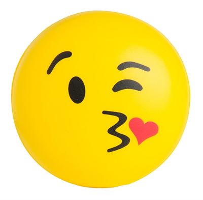 Kiss Emoji Shaped Stress Reliever